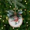 Northlight Cardinal and Pinecone "Joy to the World" Pine Disc Christmas Ornament - 5.25"